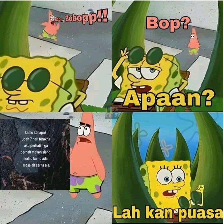 meme siang hari bulan puasa (instagram.com/pos.total)