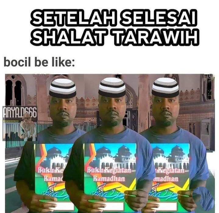 meme salat Tarawih (instagram.com/jyapn)