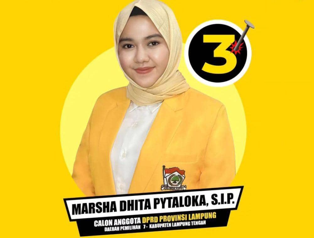 Caleg Marsha Dhita Pytaloka. (Instagram/@media.marshadhita).