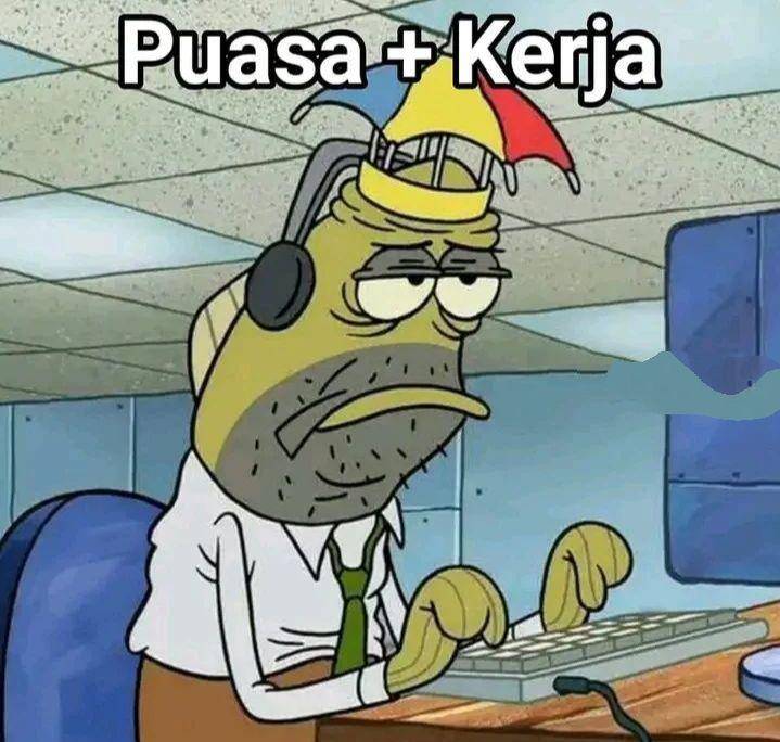 meme siang hari pas puasa (instagram.com/majelis_humor_indonesia)