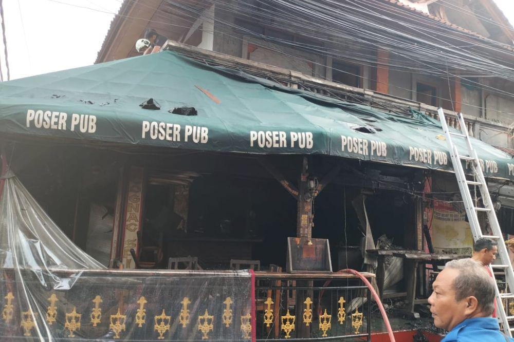 Poser Pub & Restaurant di Legian Terbakar, Kerugian Belum Diketahui