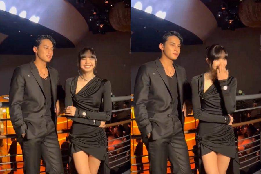 Mingyu SEVENTEEN dan Lisa BLACKPINK di event Bulgari (instagram.com/harpersbazaarkorea)