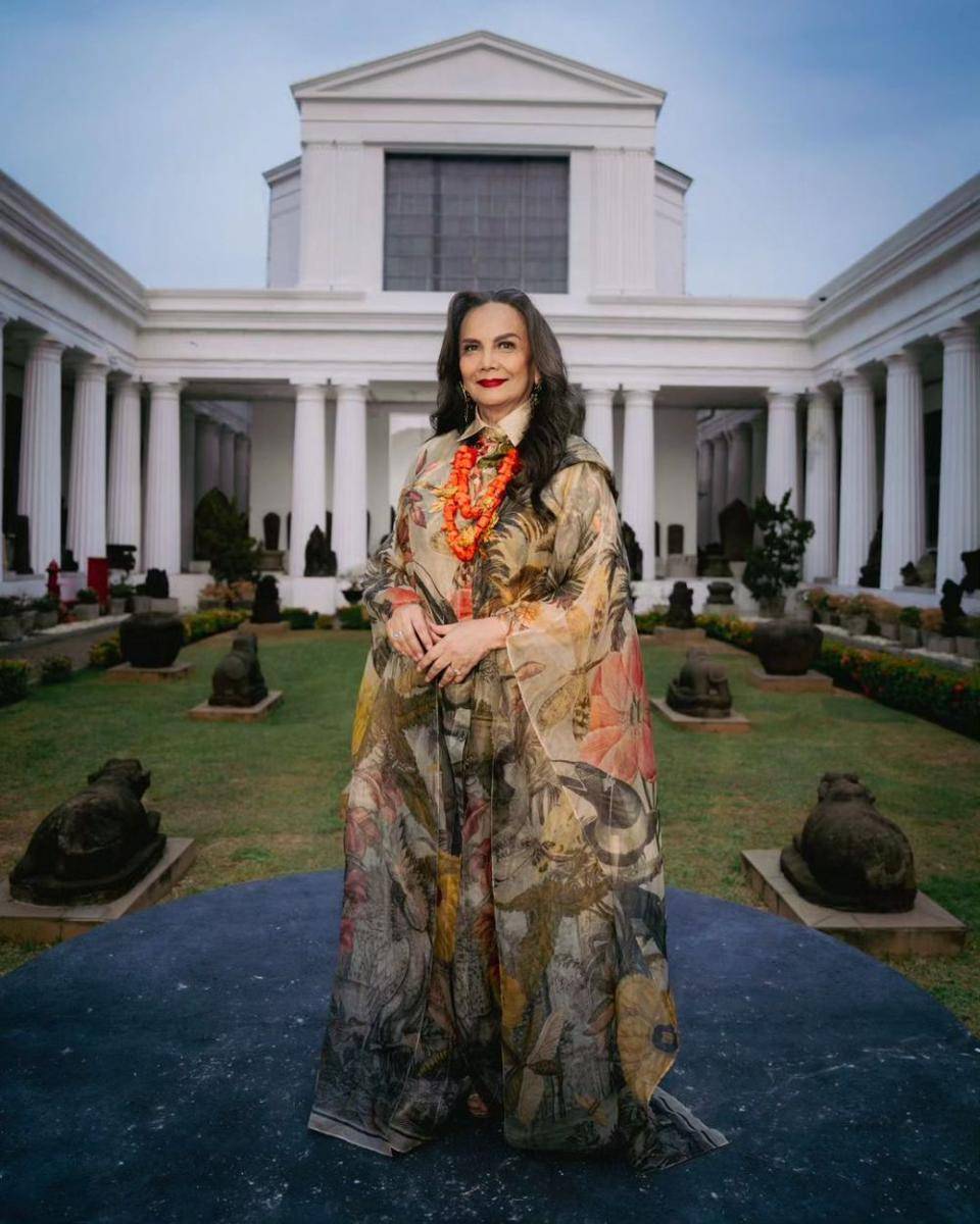 potret aktris senior Christine Hakim dalam acara malam nominasi FFI 2023. (instagram.com/hagaipakan)