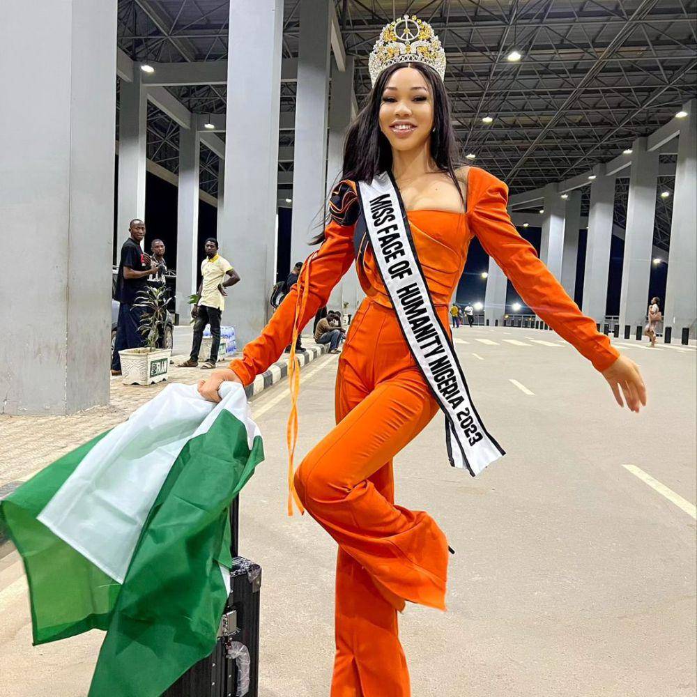 Potret Keberangkatan Finalis Miss Face of Humanity 2024 ke Meksiko (Instagram.com/missfaceofhumanitynigeria)