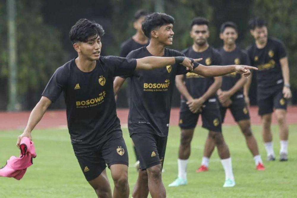 Para pemain PSM Makassar dalam sesi latihan di Stadion UNY Yogyakarta pada 14 Maret 2024. (Instagram.com/psm_makassar)