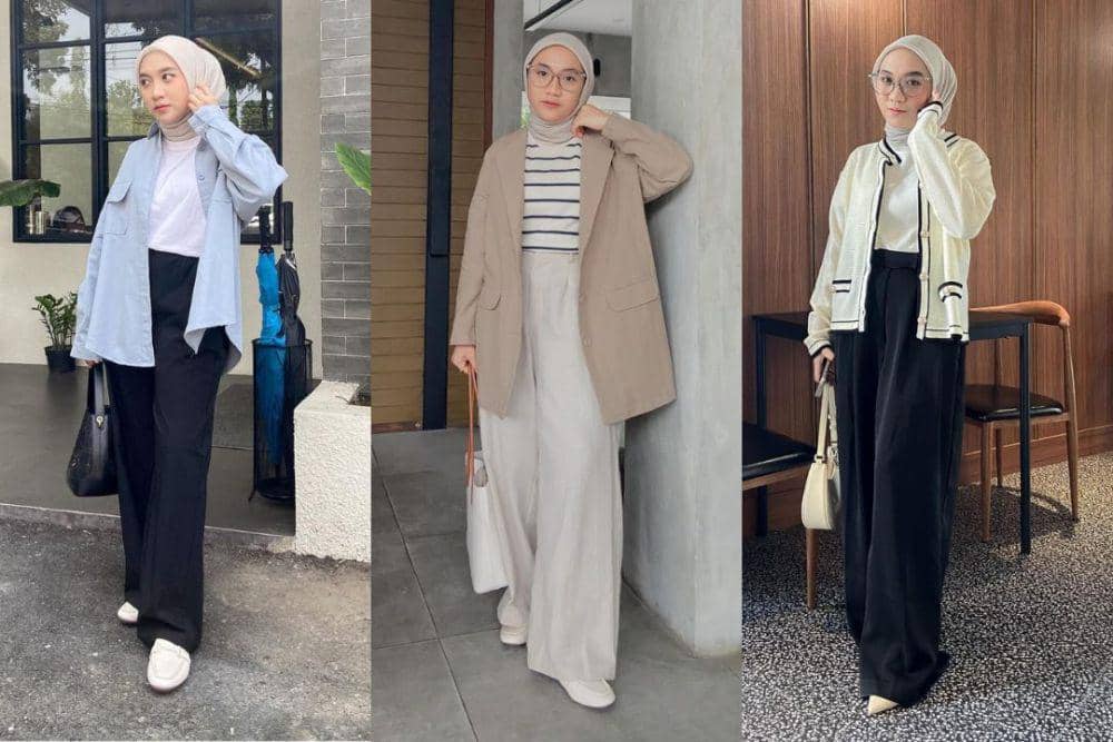 10 Ide OOTD Layering Outfit ala Darma Putri, Cocok Buat Bukber!