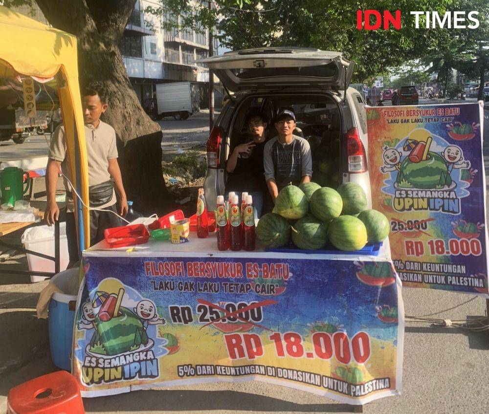 Semangka Upin Ipin yang viral di Medan (IDN Times/Eko Agus Herianto)