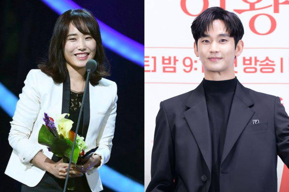penulis Park Ji Eun (dok. News1) | Kim Soo Hyun (instagram.com/tvn_drama)