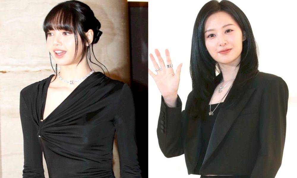 potret Lisa BLACKPINK dan Kim Ji Won di event BVLGARI Korea (dok. news1)