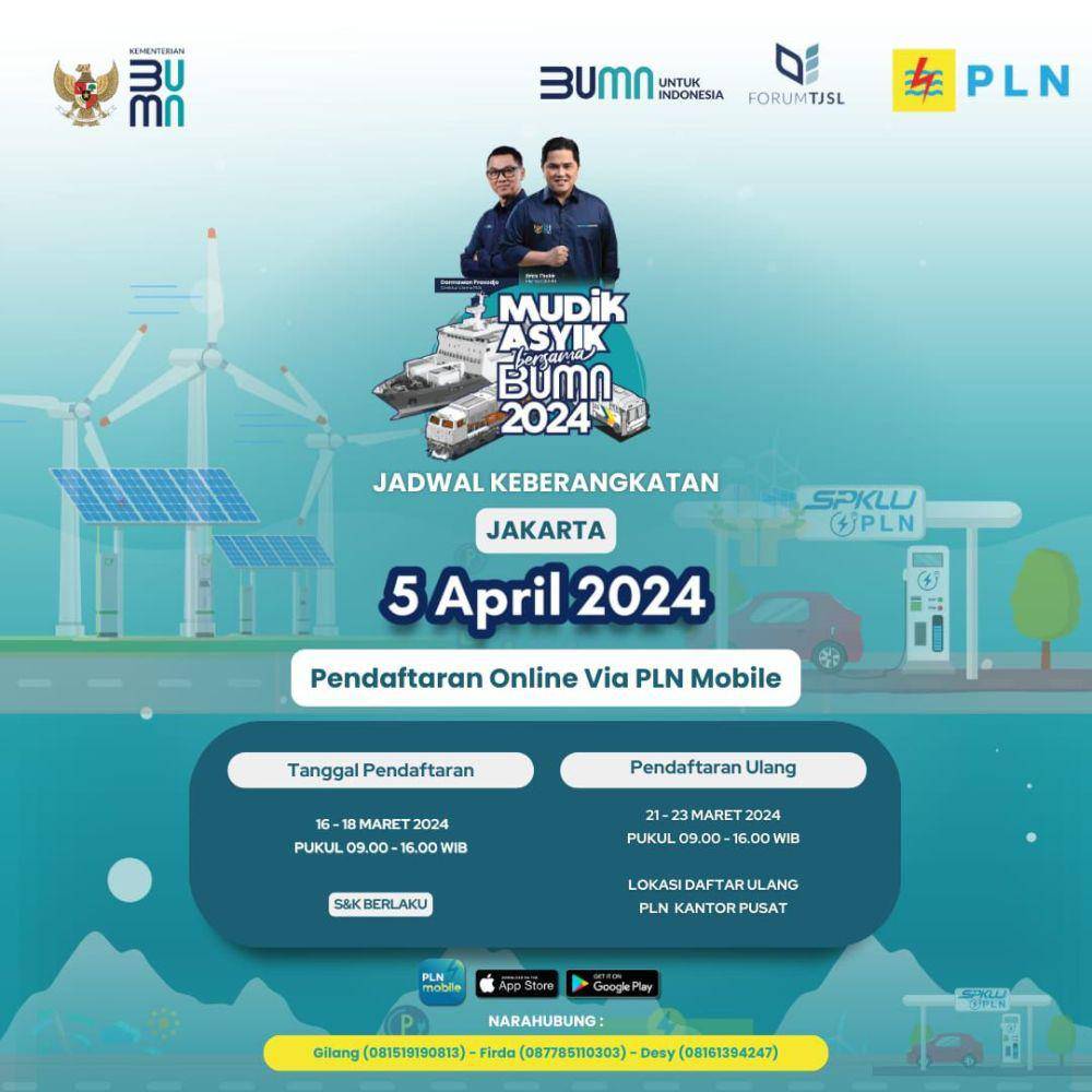 PLN menyelenggarakan 'Mudik Asyik Bersama BUMN'. (dok. PLN)
