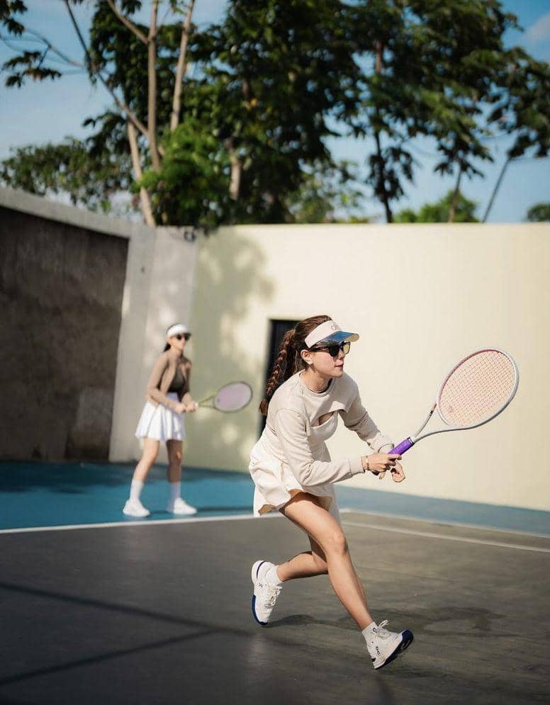 potret Audi Marissa latihan tenis (instagram.com/audimarissa)
