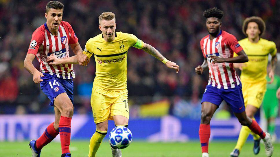 Atletico Madrid menang 2-0 atas Borussia Dortmund di kandang di UCL 2018/2019. (bundesliga.com)