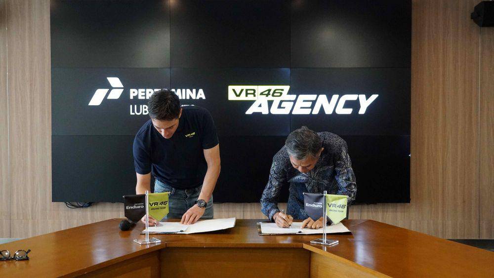Pertamina Lubricants resmi menggandeng VR46 Agency (Dok. Pertamina Lubricants)
