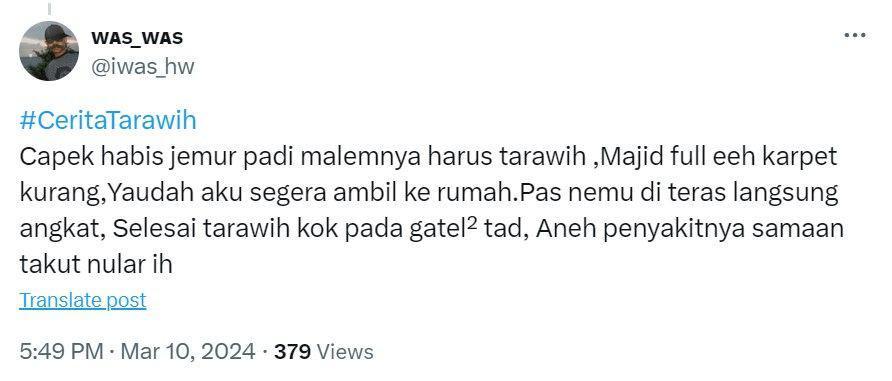 12 Curhat Kocak Warganet Waktu Salat Tarawih Ini Bikin Cekikikan
