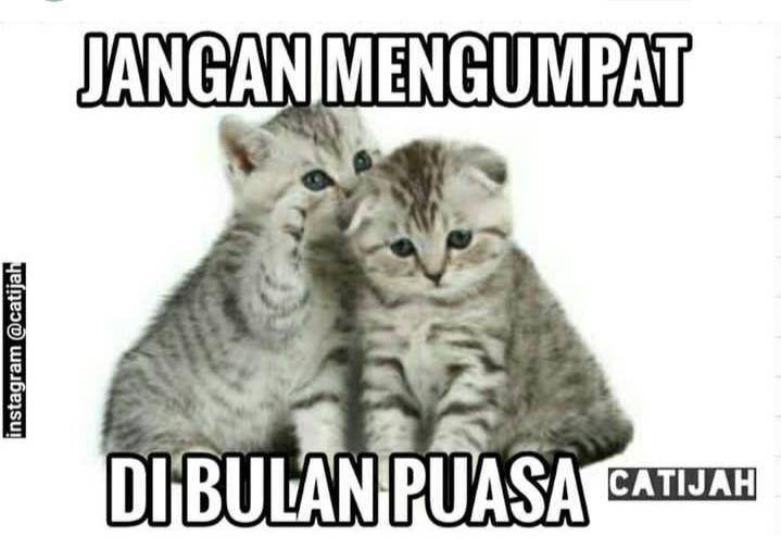 meme tahan emosi saat puasa (instagram.com/catijah)
