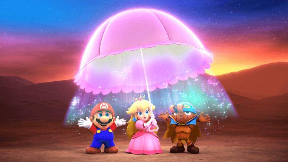 Princess Peach menggunakan kemampuan pendukung dalam game Super Mario RPG. (dok. Nintendo/Super Mario RPG)