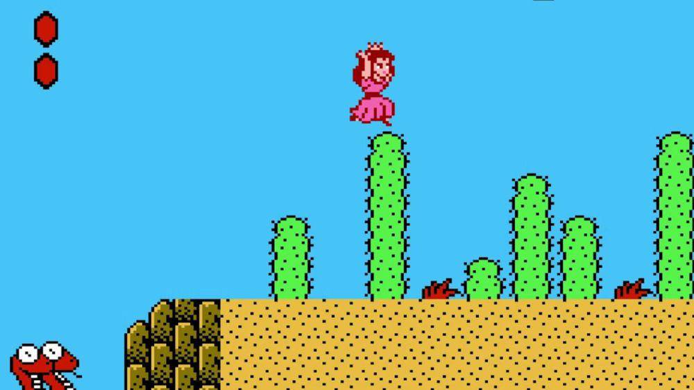 karakter Peach dalam game Super Mario Bros. 2 (dok. Nintendo/Super Mario Bros. 2)