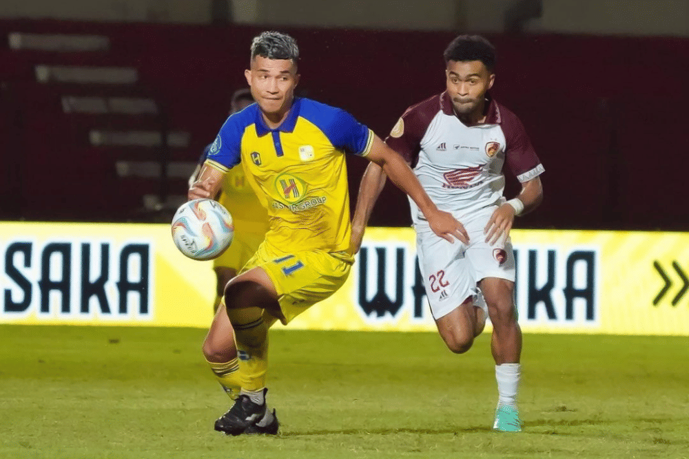 Salah satu momen pertandingan pekan ke-29 BRI Liga 1 2023/24 antara Barito Putera versus PSM Makassar di Stadion Sultan Agung Bantul, 15 Maret 2024. (Instagram.com/psbaritoputeraofficial)