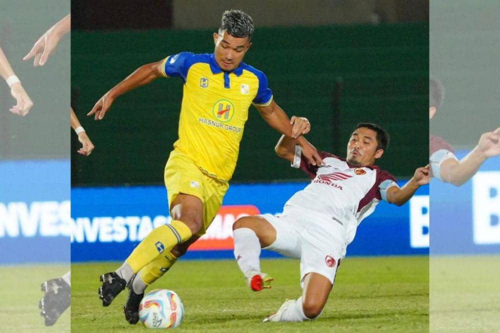 Salah satu momen pertandingan pekan ke-29 BRI Liga 1 2023/24 antara Barito Putera versus PSM Makassar di Stadion Sultan Agung Bantul, 15 Maret 2024. (Instagram.com/psbaritoputeraofficial)