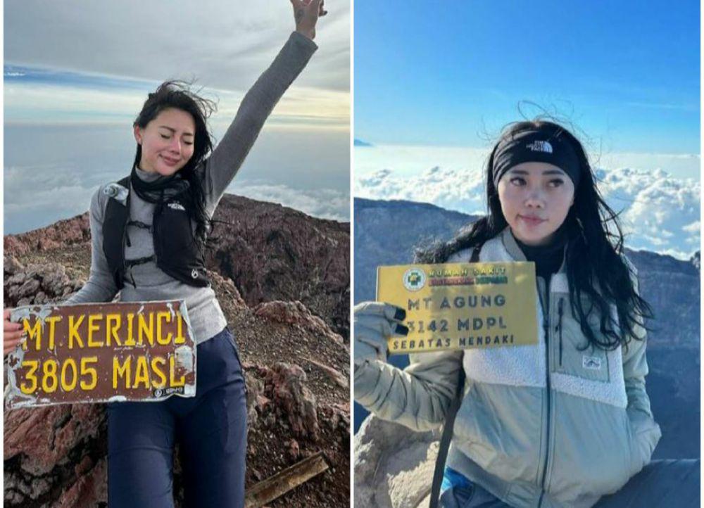 9 Potret Wendy Walters di Berbagai Puncak Gunung Indonesia