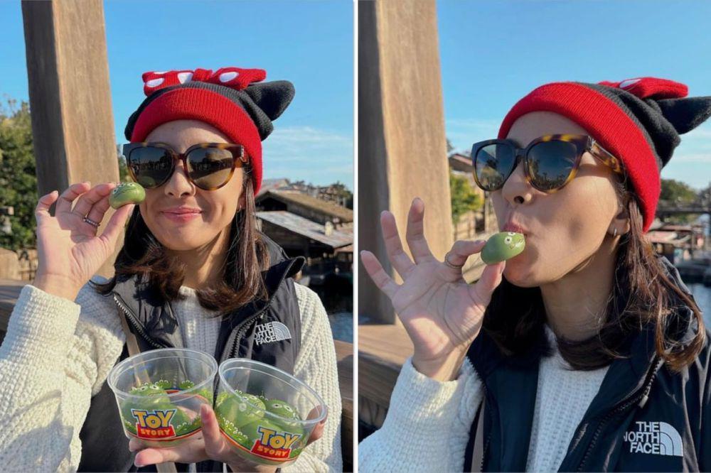 10 Potret Nasya Marcella Trip ke Jepang, Beli Mochi Tokyo DisneySea!