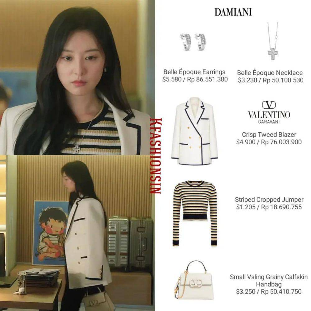 harga blazer Kim Ji Won sebagai Hong Hae in dalam drama Queen of Tears (instagram.com/kfashionsin)