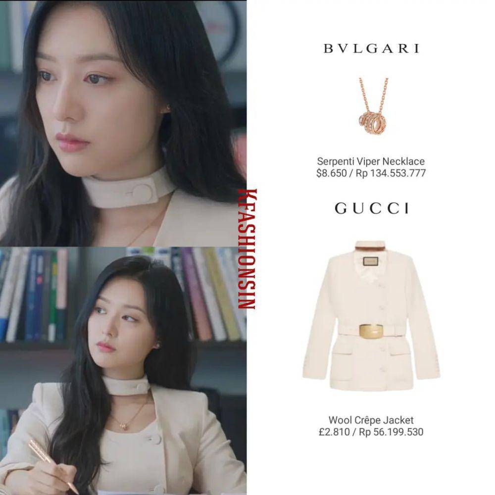harga blazer Kim Ji Won sebagai Hong Hae in dalam drama Queen of Tears (instagram.com/kfashionsin)