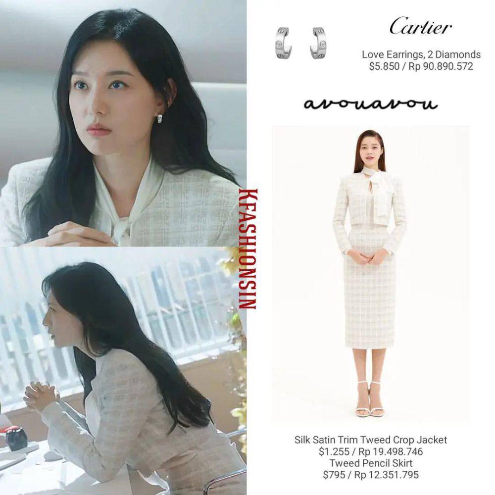 harga blazer Kim Ji Won sebagai Hong Hae in dalam drama Queen of Tears (instagram.com/kfashionsin)
