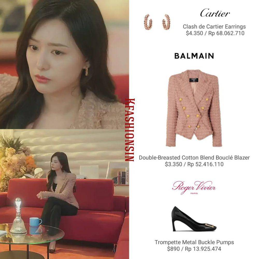 harga blazer Kim Ji Won sebagai Hong Hae in dalam drama Queen of Tears (instagram.com/kfashionsin)