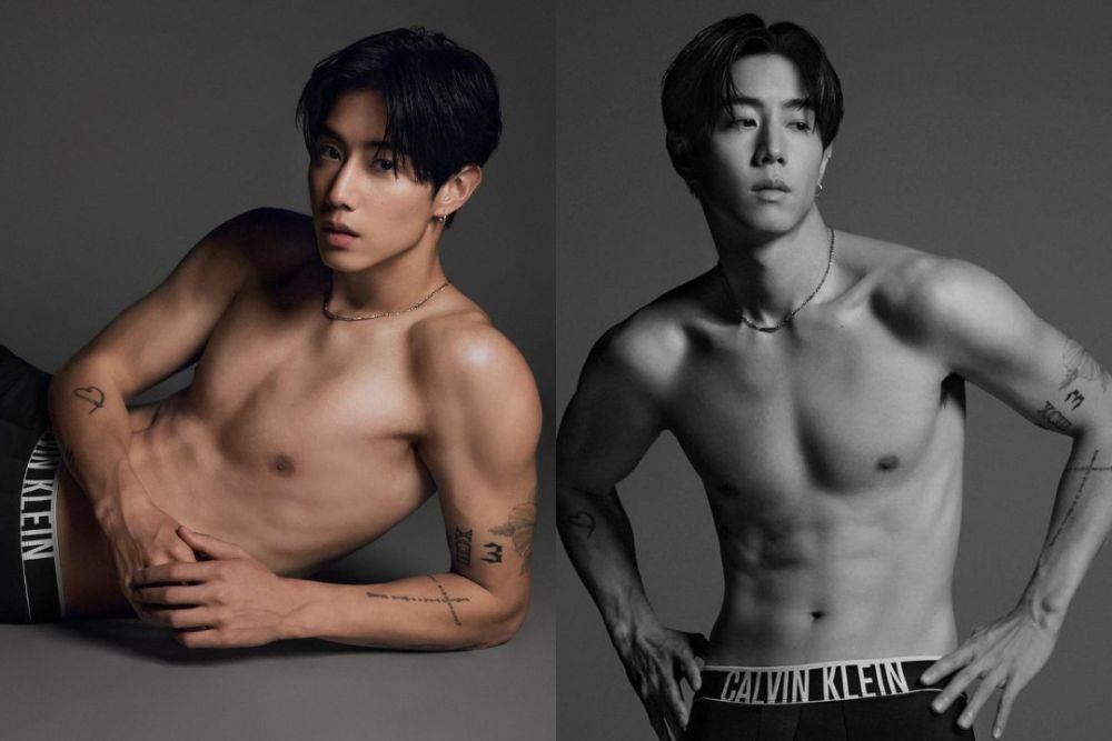 8 Potret Mark Tuan GOT7 Jadi Model Calvin Klein, Pamer Abs dan Tato