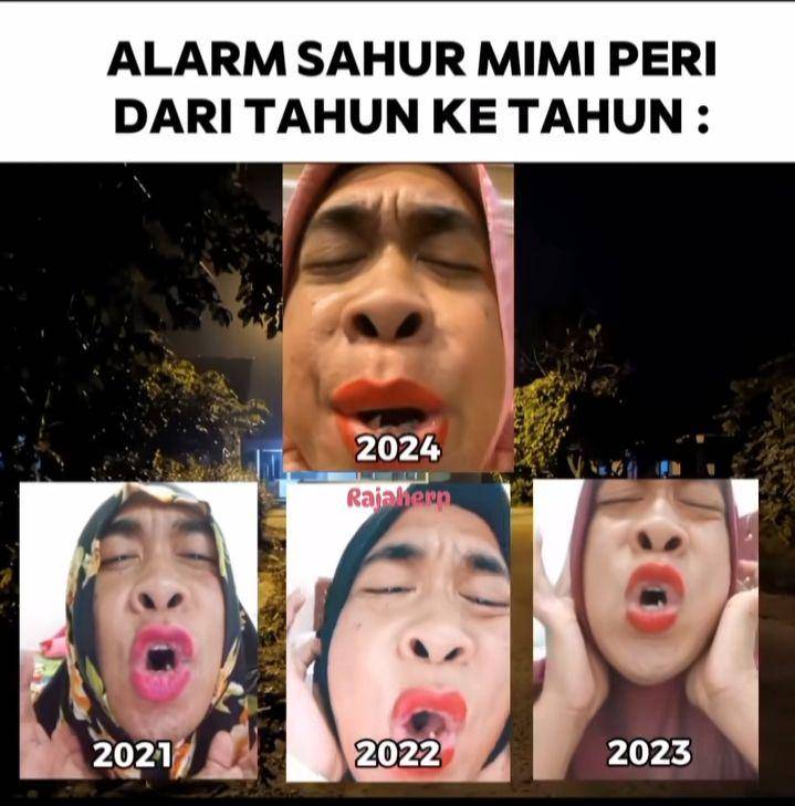 meme Mimi Peri ngebangunin sahur (instagram.com/rajaherp)