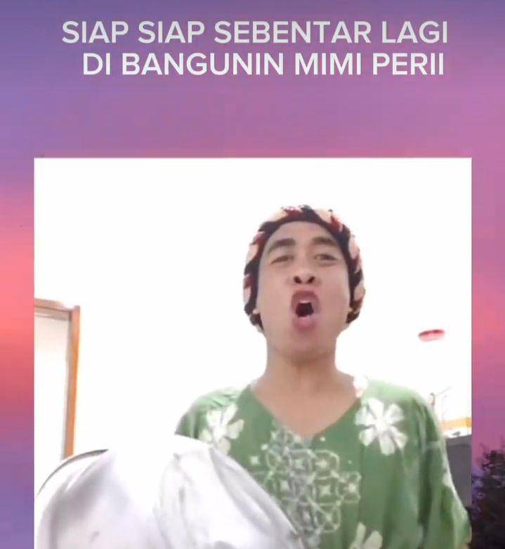 meme Mimi Peri ngebangunin sahur (instagram.com/wicaksono_cakk)