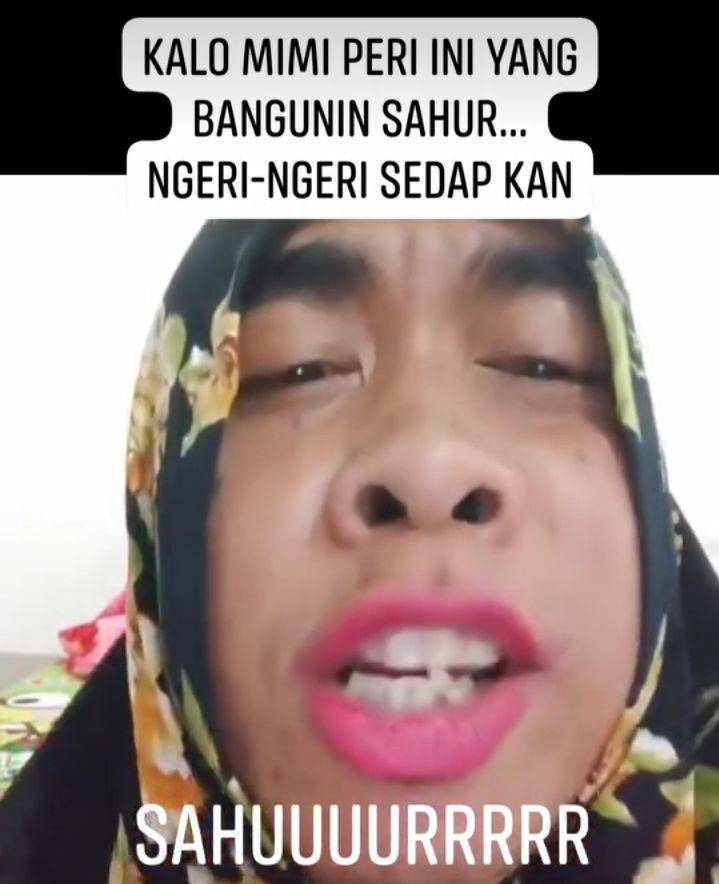 meme Mimi Peri ngebangunin sahur (instagram.com/gorinnelatham)