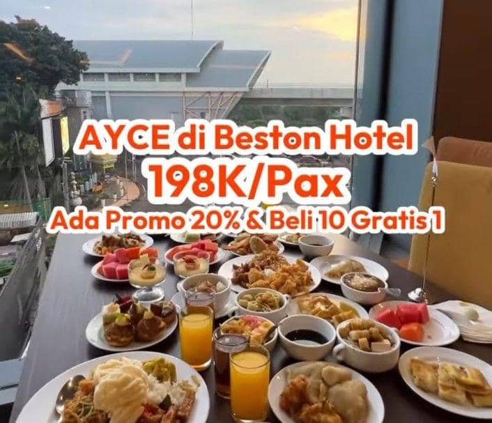 Hidangan bukber all you can eat di hotel Palembang (IDN Times/Dokumen)