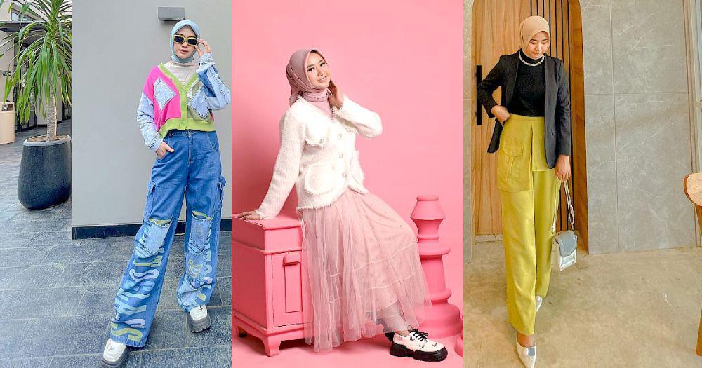 9 Ide OOTD Hijab Ala Suprapti Vidianingrum, Gaya Modis Ibu Milenial