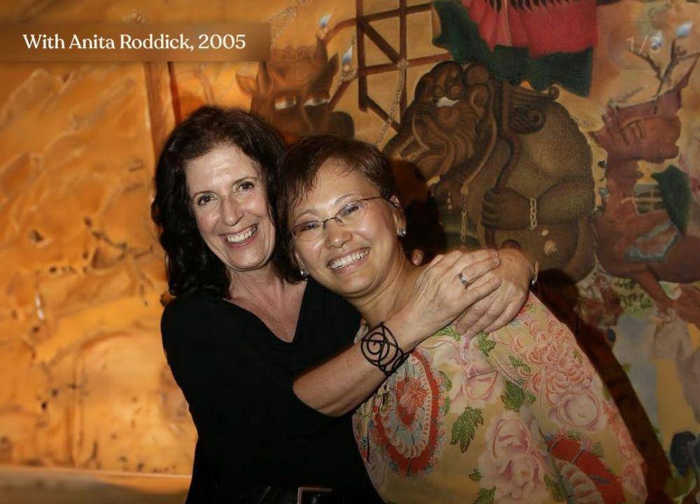 CEO The Body Shop Indonesia, Suzy Hutomo dan pendiri The Body Shop Anita Roddick (Instagram/The Body Shop Indonesia)