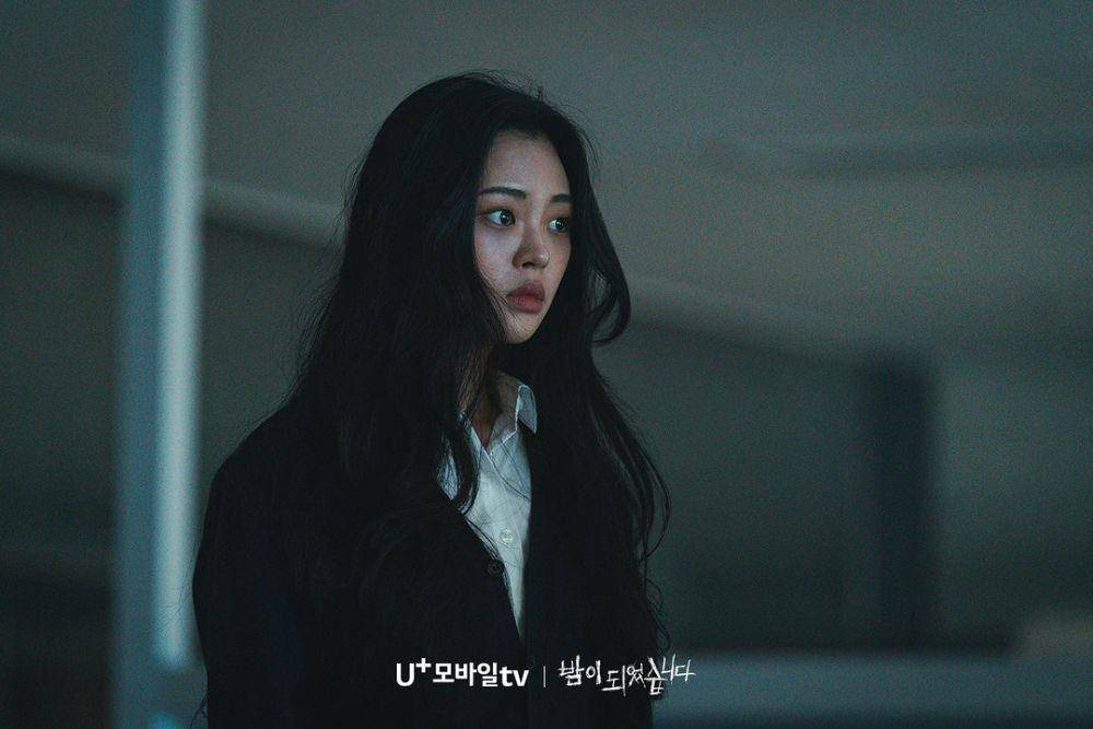potret Jung So Ri di Night Has Come (instagram.com/uplus_mobiletv)