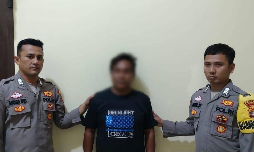 Pelaku DR di Polsek Talang Padang Tanggamus. (IDN Times/Istimewa)