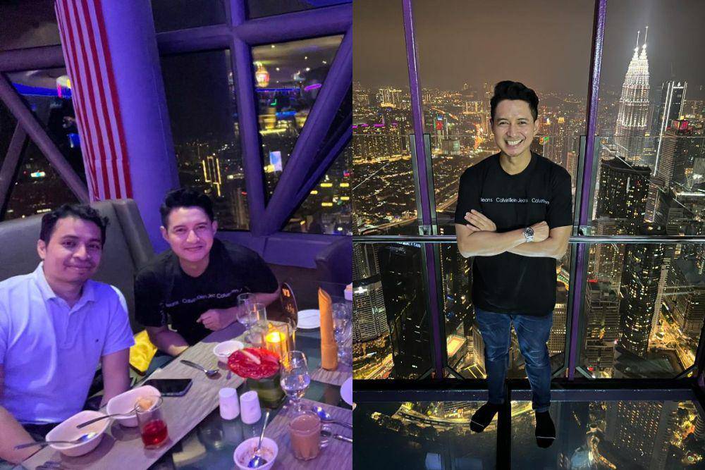 potret Chand Kelvin di KL Tower (instagram.com/rosthman26 I instagram.com/chand_kelvin)