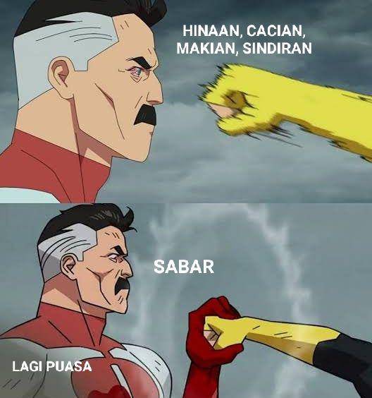 meme menahan emosi saat puasa (dok. pribadi/Iip Afifullah)