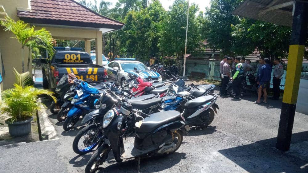 Bikin Gaduh, Rombongan Pengendara Motor Diamankan Warga Gunungkidul