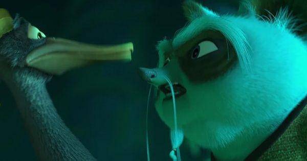 Shifu memberi pesan pada kurir ( Dok. DreamWorks / Kung Fu Panda )