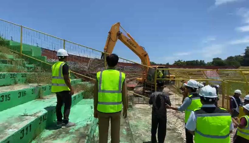 Pengerjaan Renovasi Stadion BJ Habibie Parepare Dimulai
