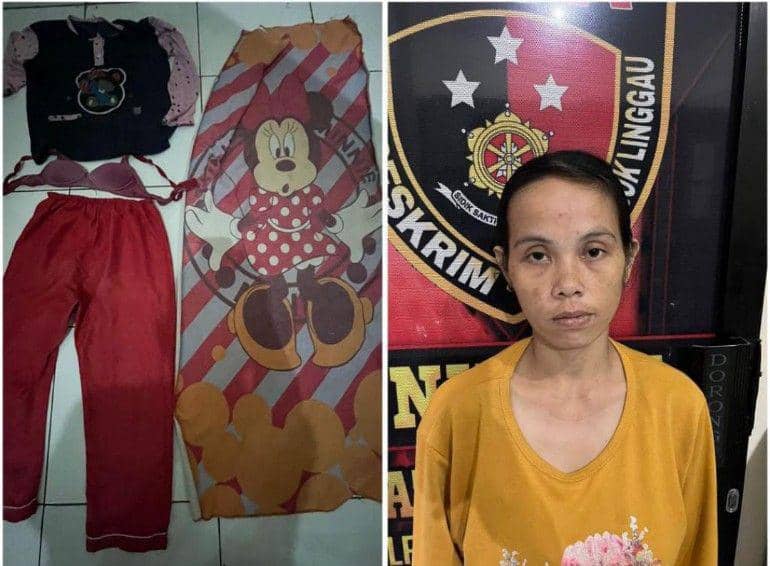 (Pelaku pembunuhan bayi di Lubuk Linggau saat diamankan polisi) IDN Times/istimewa