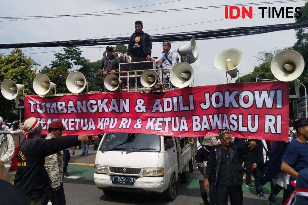 Demo KNPD di KPU Suarakan Empat Tuntutan, Tolak Pemilu Curang