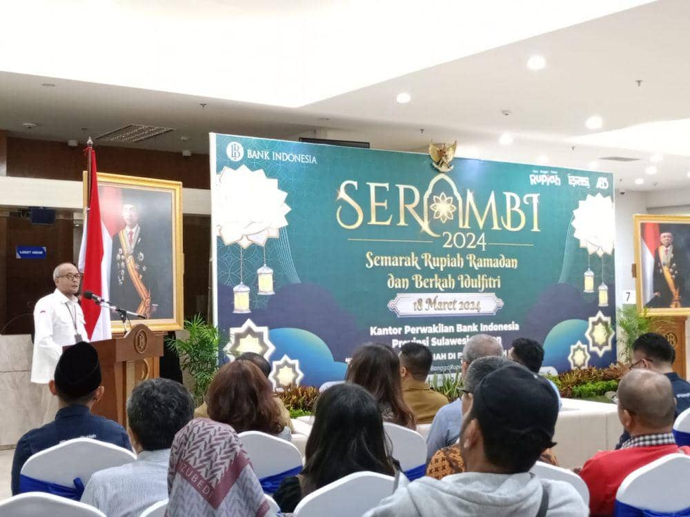 Kantor Perwakilan Bank Indonesia (BI) Provinsi Sulawesi Selatan menyediakan uang kartal Rp5,5 triliun untuk menyambut Idul Fitri 1445 H, Senin (18/3/2024)/Istimewa