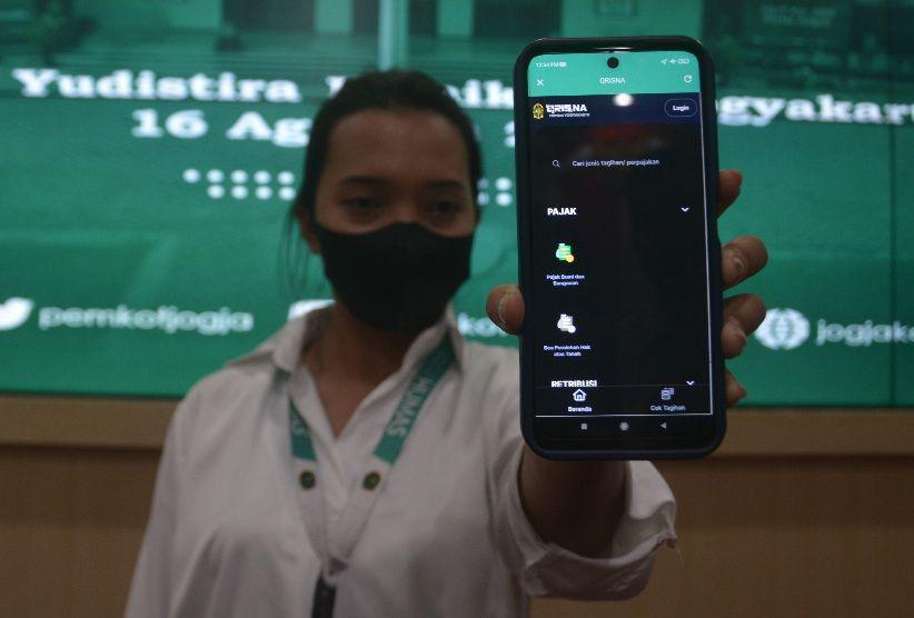 Pembayaran PBB P2 juga bisa dilakukan secara digital melalui layanan QRISNA aplikasi Jogja Smart Service (JSS). (Dok. Istimewa)