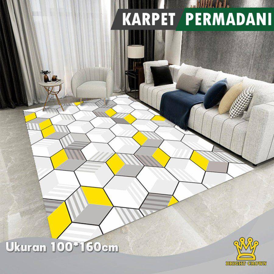 Bright Crown Karpet Lantai Eropa Motif Oktogan dari Bright Crown Official (tokopedia.com/Bright Crown Official)
