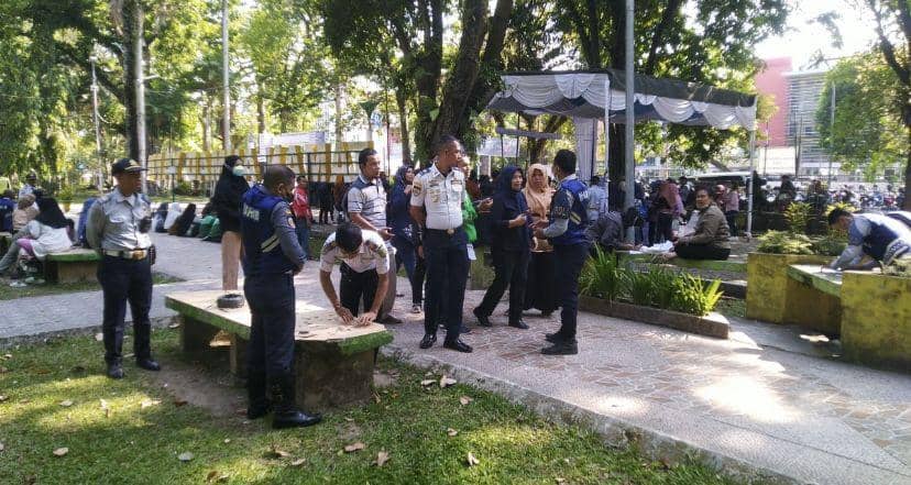 Suasana pendaftaran mudik gratis yang digelar Pemko Medan (Dok. Diskominfo Medan)