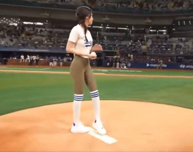 potret Jeon Jong Seon di MLB Seoul World Tour 2024 (YouTube.com/YonhapNews)
